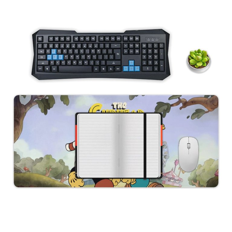 Cuphead Mugman Adventure Mouse Pad Extended Gaming No-sliped Large