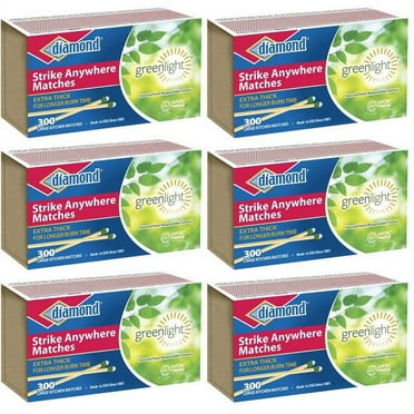 Diamond Green Light Technology Strike Anywhere Matches Outdoor Adventure Kit 300 Count Pack