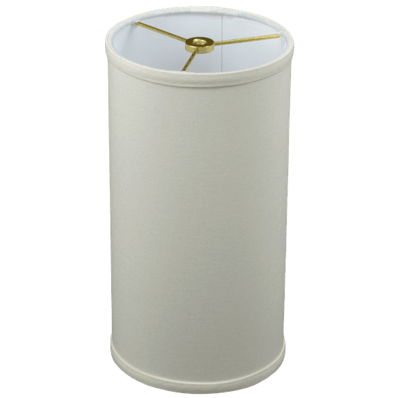 Fenchel Shades | 6" Top Diameter x 6" Bottom Diameter x 12 Height, (Washer/Spider Attachment) Drum Lamp Shade - (Linen Cream)