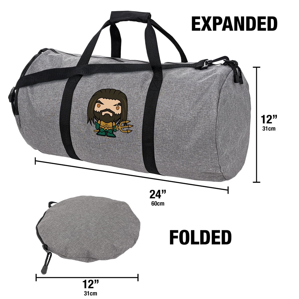 Aquaman Movie Cute Chibi Character Lightweight Duffel Bag for Sports and Gym Packable for Travel