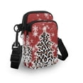 thumbnail image 3 of HELLHERO 2 Layers Travel Crossbody Purse, Trendy Polyester for Casual Travel Leopard Print Roses, 3 of 7