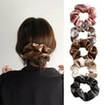 thumbnail image 7 of 5PCS Satin Silk Scrunchies for hair, Big Hair Scrunchies Satin Hair Ties Ponytail Holder No Hurt Your Hair, 7 of 7