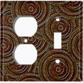 thumbnail image 6 of Metal Light Switch Plate Cover Colorful Safari African Tribal Art Pattern SFR021, 6 of 15