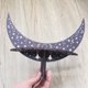 thumbnail image 2 of Crescent Moon Crystal Decor Rack Estilo bohemio Estante artesanal para café Negro M Sywqhk Libre de BPA, 2 of 3