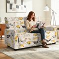 thumbnail image 2 of TSOVTHRID Chicken Rose Floral Print Loveseat Recliner Cover, 6-Piece Non Slip Couch Cover with Elastic Bottom Furniture Protector for Reclining Loveseat, 2 of 7