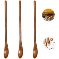 thumbnail image 2 of Cucharadita de Mango Largo Cucharas de Madera de Estilo Japonés Cucharas Mezcladoras Cuchara de Madera con Mango Largo Cucharadita de Café de Madera Natural Adecuado para Leche Miel y Pasteles, 2 of 5