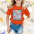 thumbnail image 3 of Kcolen Kids Girls Preschool Back To School Tee, Cute Letter Print Short Sleeve Preppy First Day of School T-Shirt Casual School Outfit Top, 3 of 5