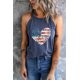 thumbnail image 1 of ABPHQTO Camiseta de manga corta con estampado floral en forma de corazón y bandera estadounidense azul para mujer, 1 of 5