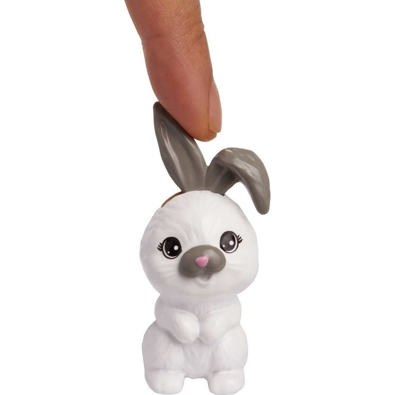 Barbie Pet Bunny Accessories Set 9 Themed Pieces Include Fence Bunny Can Move Ears Nose