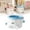 Sky Blue, variant on Mini Desk Trash Can - Cute Garbage Bin Holder, Tiny Countertop Waste Container | Compact Cleaning Storage Organizer Unit, Dorm Bedroom Office Bathroom Bedside