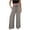 Gray, variant on Tqcoqu Linen Pants for Women Casual Summer Drawstring Elastic Waist Trousers Pockets Petite Fashion Straight Pants Lounge,Army Green Women's S-XXL
