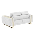thumbnail image 3 of Titan Furnishings Modern Genuine Italian Leather Upholstered Loveseat, 3 of 10