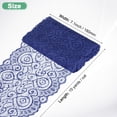 thumbnail image 3 of Uxcell 15 Yard 7.1 Inch Wide Elastic Lace Fabric Ribbon Stretchy Trim for DIY Handicrafts Dark Blue, 3 of 6