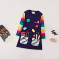 thumbnail image 6 of Elainilye Fashion Girls Dress Young Girls Cotton Dress Long-sleeved Outerwear Outfits Dress Spring New Dress, Sizes 2-7 Years, 6 of 8