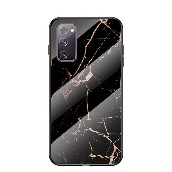 Allytech Galaxy S20 FE 5G Case, Galaxy S20 FE Case, Marble Case Cover Tempered Glass Back Cover Anti-scratch Shockproof Wireless Charging Support Case for Samsung Galaxy S20 FE / S20 Fan Edition