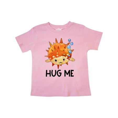 

Inktastic Hug Me Cute Pufferfish with Bubbles Gift Toddler Boy or Toddler Girl T-Shirt
