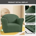 thumbnail image 3 of CHUNTIAN Toddler Chair Covers Kids Arm Chair Covers Stretch Kids Armchair Covers Jacquard Toddler Couch Cover Soft Mini Sofa Covers for Kids Fold Out Sofa Home Protection Cover,11, 3 of 5