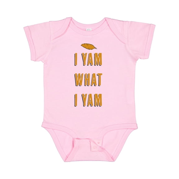 Inktastic Thanksgiving I Yam What I Yam Funny Boys or Girls Baby Bodysuit