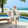 thumbnail image 3 of Yayeee Kids Hooded Towels Toddler Soft Absorbent Beach Bathing Wrap 50" x 23.5", Beige Deer, 3 of 5