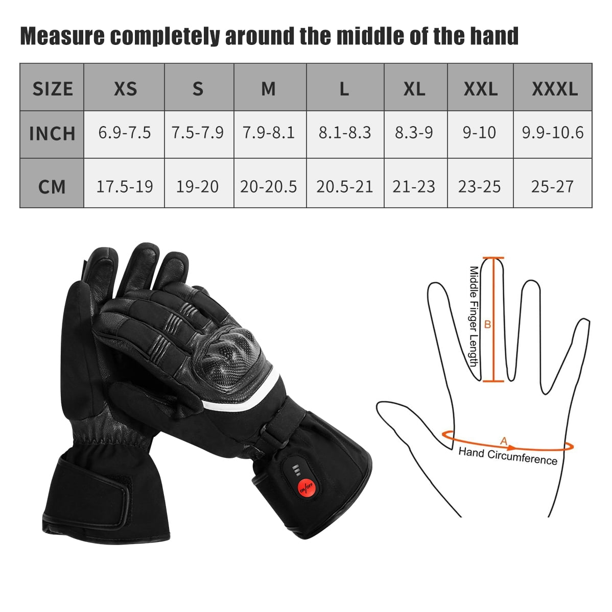 Savior Heat Heated Gloves, Electric Rechargeable Heated Hand Warmer Ski Gloves for Men Women, Waterproof & Windproof Touchscreen Gloves for Cycling, Hunting, Skiing, Motorcycle