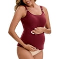 thumbnail image 4 of INSPIRE CHIC Women's Maternity Thermal Tank Tops with Built-In Bra Pregnancy Nursing Camisole with Adjustable Straps M Red, 4 of 5
