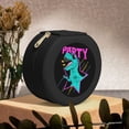 thumbnail image 6 of Yiaed Rex Dinosaur With Sunglasses Print Travel Jewelry Case Bridesmaid Gift Boxes Jewelry Travel Organizer Small Round Jewelry Box Mini Storage-Black, 6 of 7