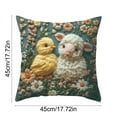 thumbnail image 3 of Taicans ‌Easter Pillow Cover 18x18 Inch,Cute Chicken Lamb Floral Tapestry Throw Pillow Case,Spring Holiday Decorative Cushion Cover for Bedroom Living Room‌, 3 of 6