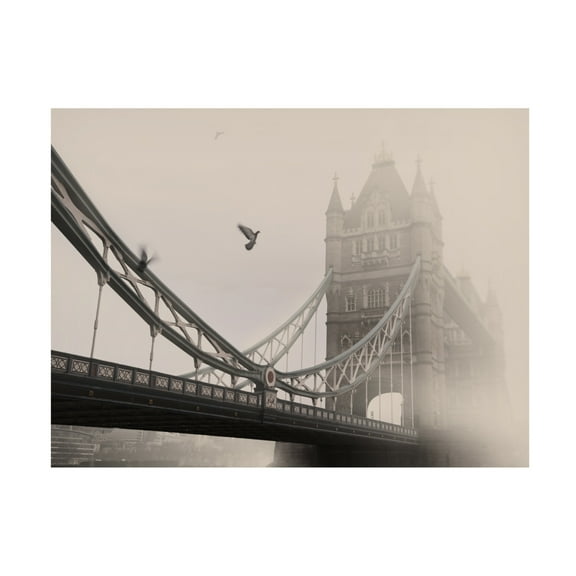 Canvas Wall Art - Lena Weisbek 'Tower Bridge' Wall Art for Living Room, Bedroom, or Office Décor by Trademark Fine Art - 19 x 14 Inches