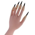 thumbnail image 2 of Piezas de 20 Prop de Halloween Uñas Blandas Uñas Postizas Uñas Postizas Uñas Rojas + Balck Yuyangstore Nail Sets, 2 of 8