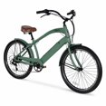 thumbnail image 1 of Hyper E-Ride 26" Men's 36V Electric Cruiser E-Bike with Pedal-Assist, 250W Motor, Green, 1 of 9