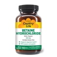 thumbnail image 1 of Suplemento de clorhidrato de betaína Country Life con pepsina 600 mg, 1 of 7