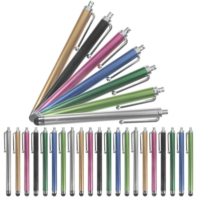 Miangastore 36 Pcs Stylos Portables pour Tablette Stylos Capacitifs Résistants aux Rayures Stylets Ménagers Crayons (Couleur Aléatoire)
