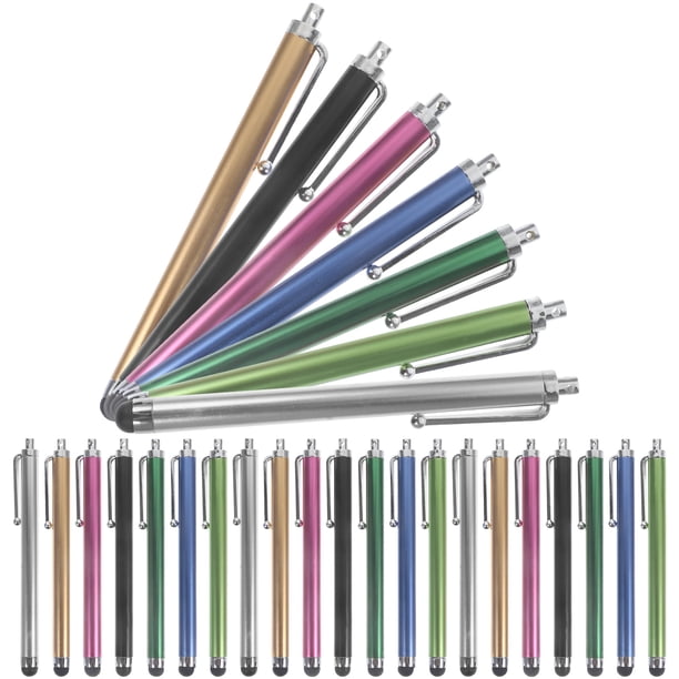 WORGEOUS 36pcs portátiles tableta bolígrafos resistente a los arañazos con capacitación lápices de lápices de lápices (color al azar)