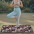 thumbnail image 5 of Xixirimido Pink Heart Roses Sugar Skull Sweat Towel Car Seat Cover for Gym Workout Athletic Running Towel for Outdoor Sports Universal Auto Front Seat Protector for Trucks, SUV, 2Pack, 5 of 8