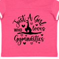 thumbnail image 4 of Inktastic Just a Girl Who Loves Gymnastics Girls Toddler T-Shirt, 4 of 5