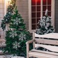 thumbnail image 5 of IGEED 3pcs Christmas Snowflake Decorations,Plastic Glitter Snow Flakes Ornaments for Winter Christmas Tree Decoration Pendant,Party Wall Ceiling Window Decorations, 5 of 16