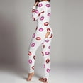 thumbnail image 2 of Body de pijama de una pieza con cuello en V y manga corta para mujer, mono Sexy con solapa en el trasero, Pjs, 2 of 3