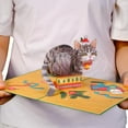 thumbnail image 2 of Meowy Cat Pop Up Christmas Card, 2 of 7