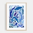 thumbnail image 2 of Blue Garden - Illustration Abstract Floral Modern Art Geometric Pattern Botanical Minimalist Unframed Wall Art Print 40 x 60 inches, 2 of 60