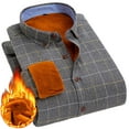 thumbnail image 2 of Mgmyaa Men's Flannel Button Down Shirt Fleece Lined Long Sleeve Warm Casual Plaid Top for Cold Weather, 2 of 3