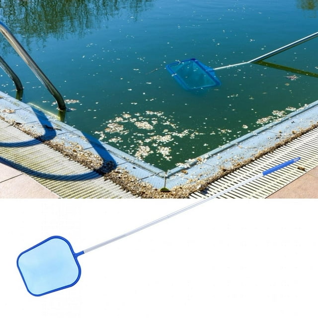 Swimming Pool Flat Leaf Skimmer Net Water Pond Hot Tub Cleaning Tool Maintenance Kit