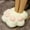 White, variant on 100Fens Claw Palm Foot Warmer Slippers Dormitory Office Foot Warmer Cover Foot Warmer Shoes