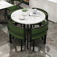 thumbnail image 1 of Office Modern Dining Chairs Designer Conference Metal Legs Floor Dining Table Set 4 Chairs Lounge Unique Muebles Decoration My Lux Decor Round, 1 of 25
