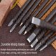 thumbnail image 5 of 10Pcs Stone Carving Tool Chisels, Tungsten Steel Carving Tools Wood Stone Carved Section Carbide Professional Artistic Tool, 5 of 5