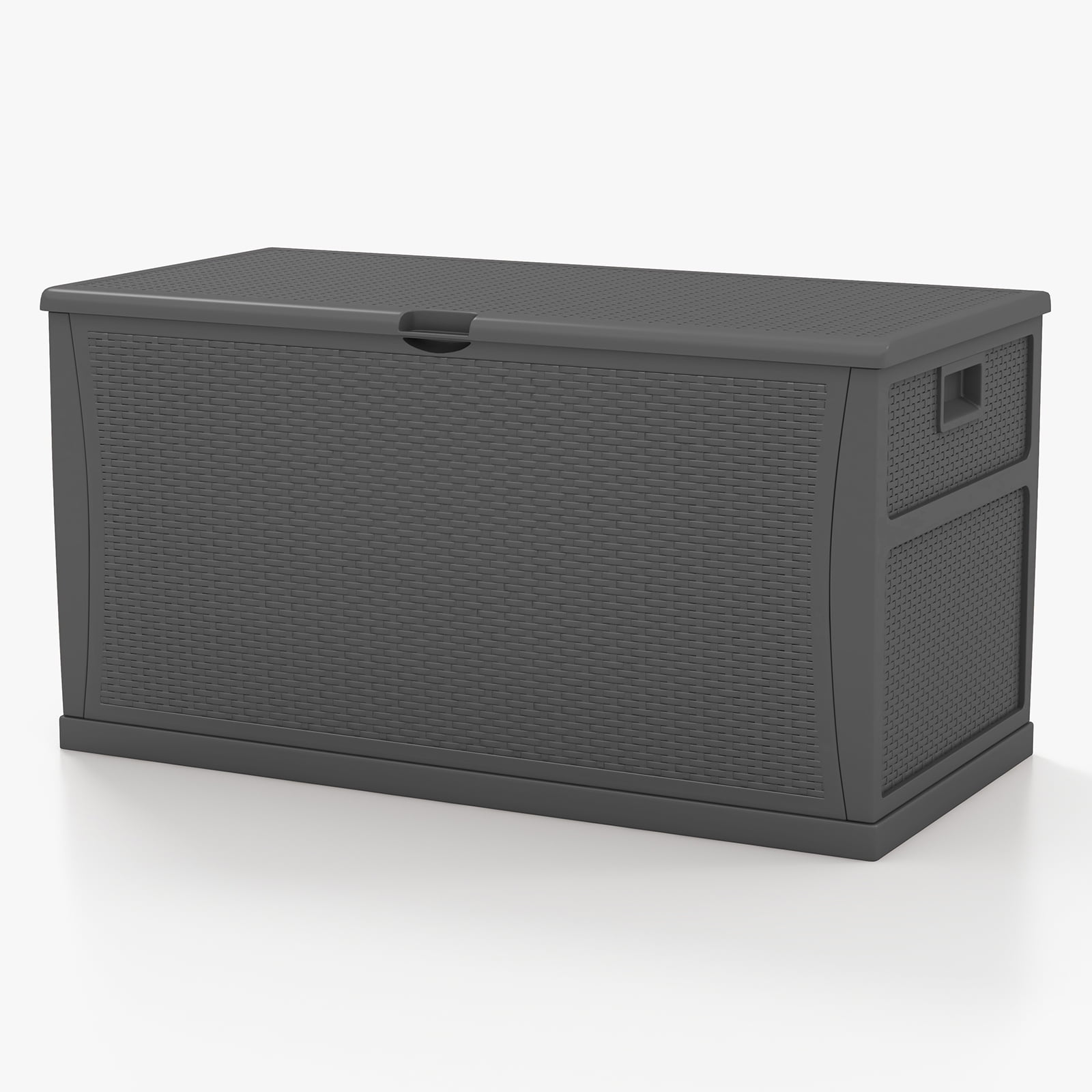 Patiowell Deluxe Economy 125 Gallon Resin Deck Box, Large Outdoor