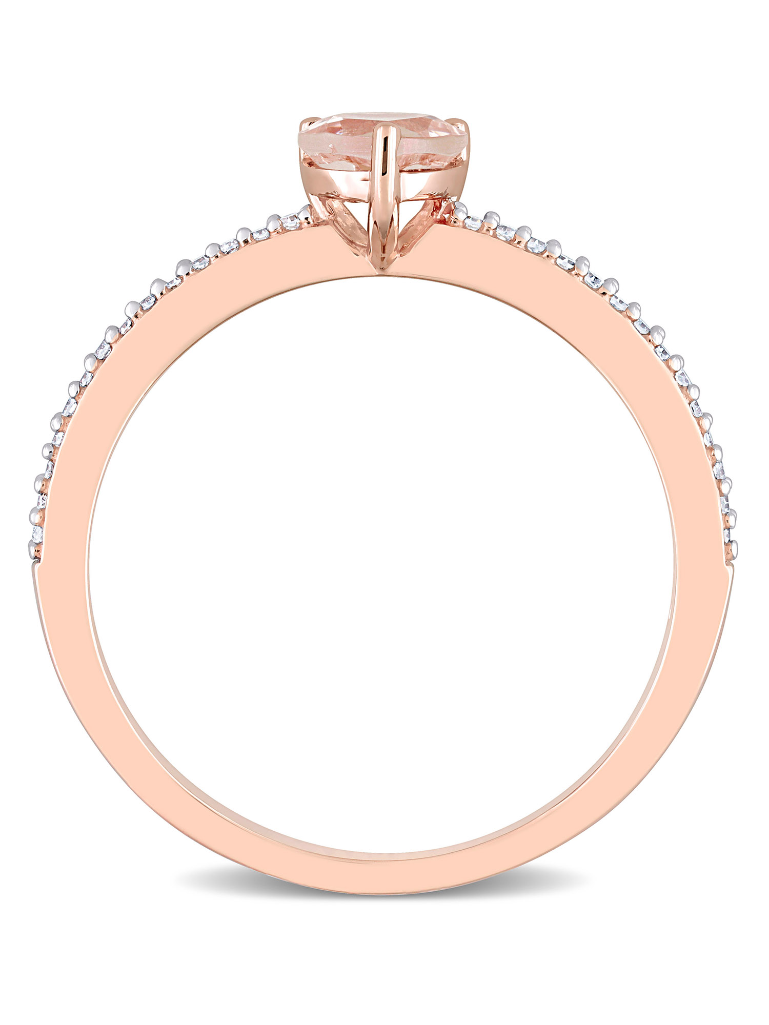 Everly Women's Morganite 10k Rose Gold Ring
