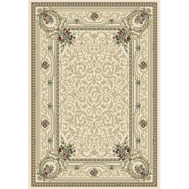 Dynamic Rugs AN69570916464 Ancient Garden 5 ft. 3 in. x 7 ft. 7 in. 57091-6464 Rug - Ivory