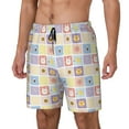thumbnail image 2 of Daiia Cat And Rabbit Mens Swim Trunks Swim Shorts Quick Dry Swim Shorts with Mesh Lining Pockets-Medium, 2 of 9