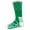 Green & White, variant on Brybelly Basketball Compression Socks, Red & White - Large