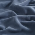 thumbnail image 5 of Eddie Bauer Solid Blue Fleece Reversible 60X50 Throw, 5 of 6